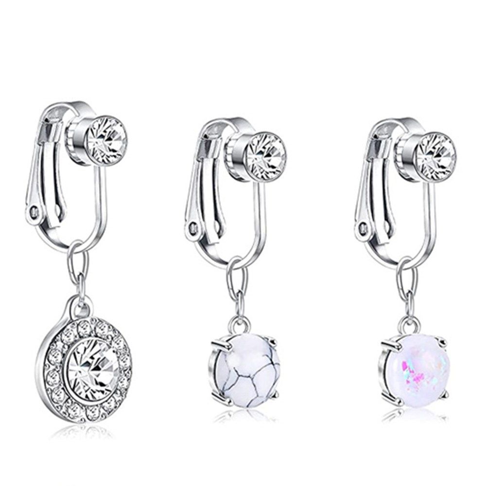 Body Jewelry Earrings - Brincos de Pressão Femininos da Moda,