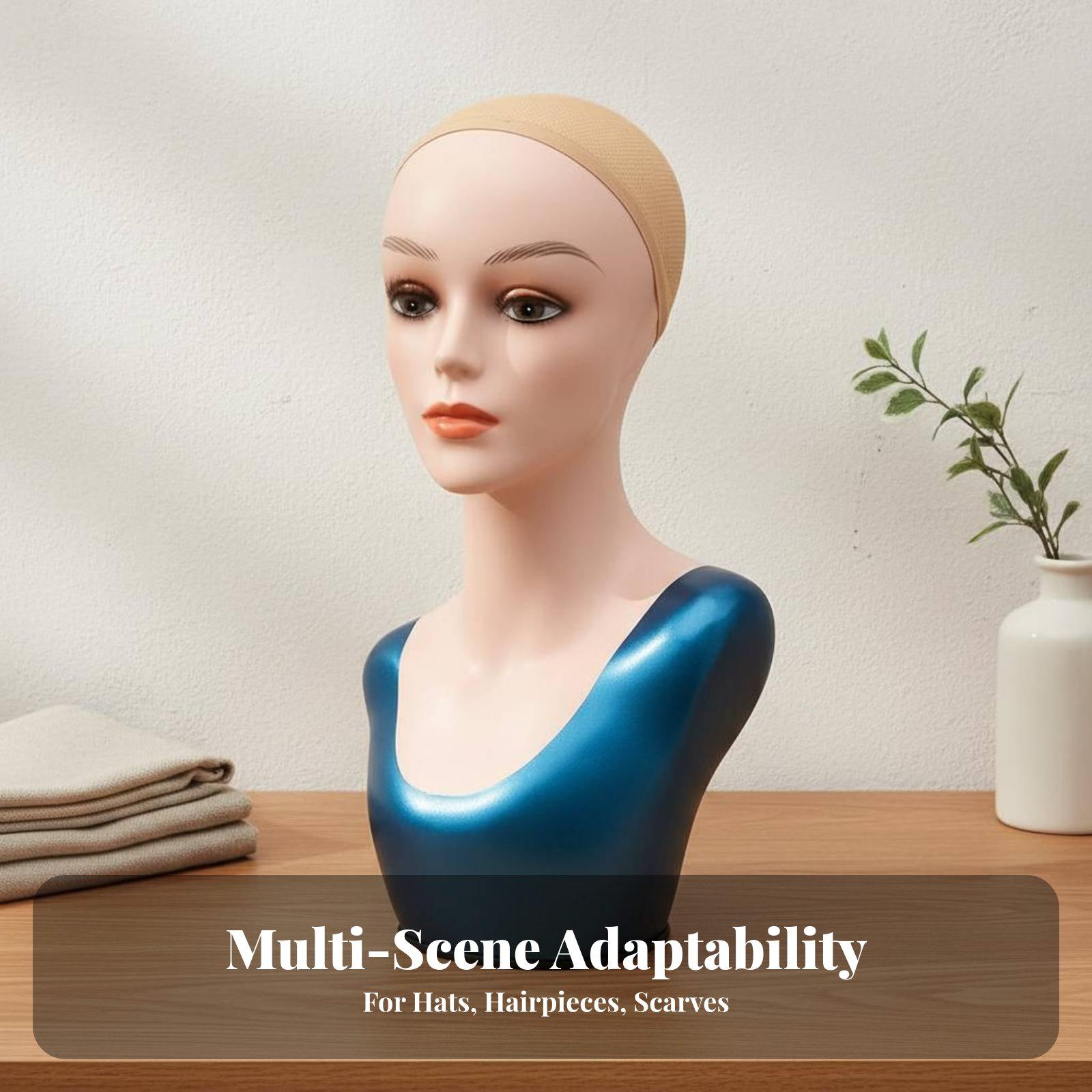 Body Jewelry Store - Cabeça de manequim feminina elegante com