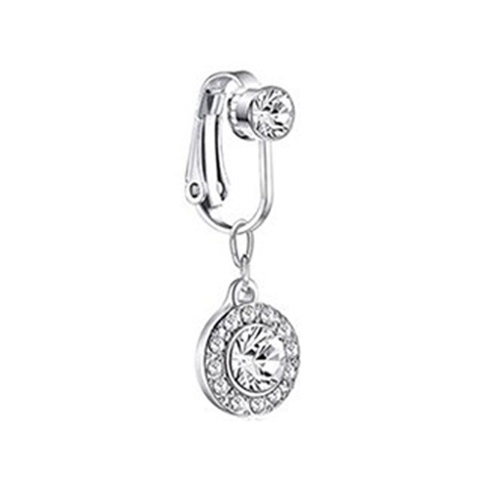 Body Jewelry Earrings - Brincos de borboleta com clipe, anel