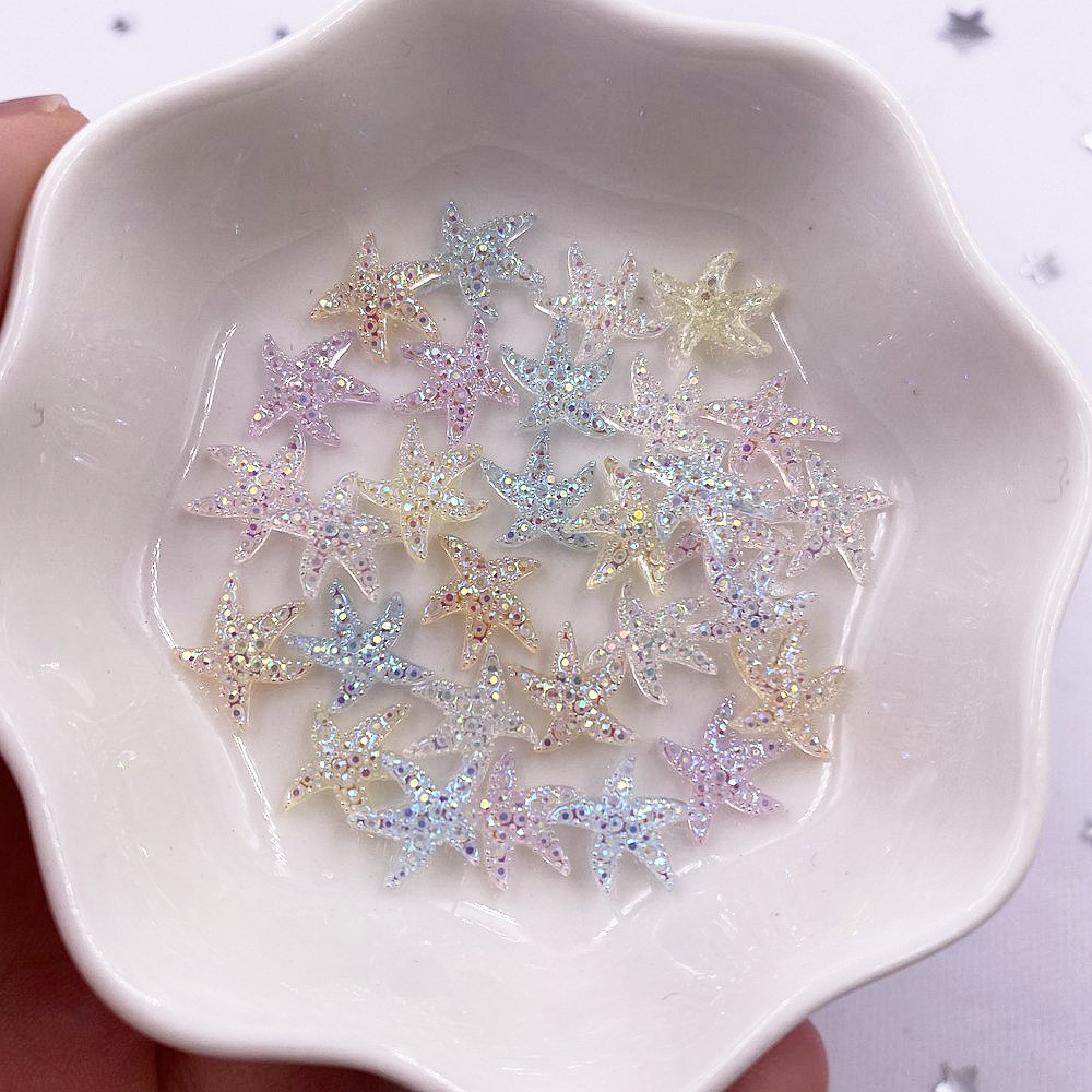 Star Flat Back - 10mm mini estrela brilhante arte do