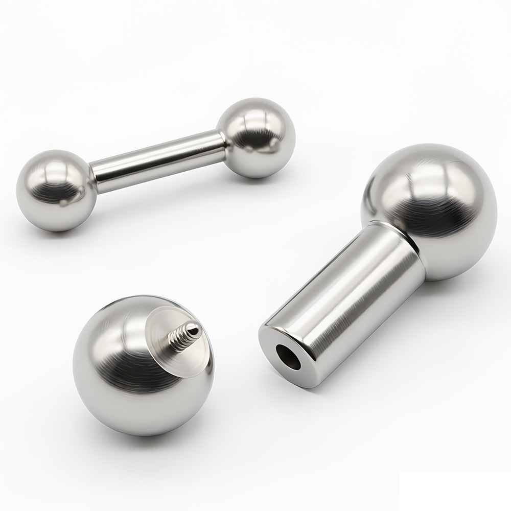 Tongue Barbell Straight - Piercing de barra reta de aço