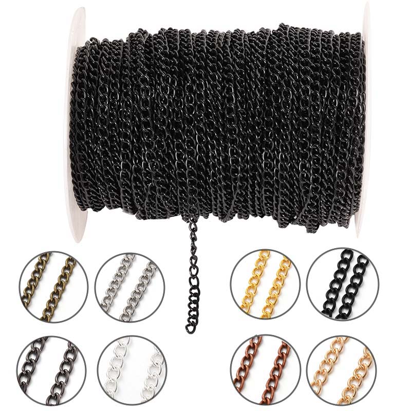 Body Jewelry Bra - Corrente Fina de Metal Oval Plana