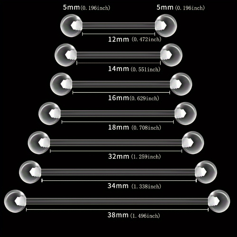 Body Jewelry Store - Jkc store conjunto de barra acrílica,