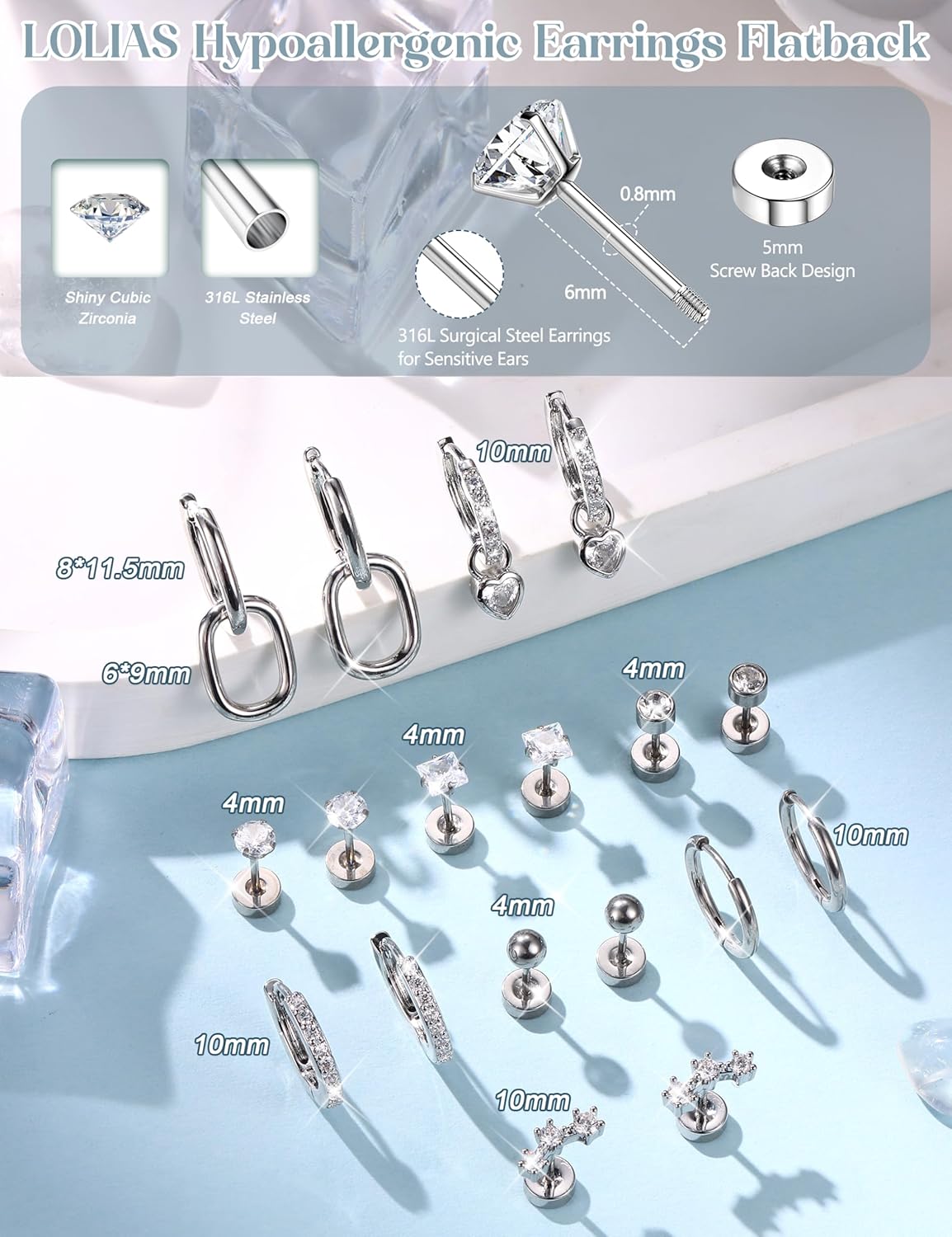 Brincos de Argola Hipoalergêni - Body Jewelry Surgical Steel avaliação e preço