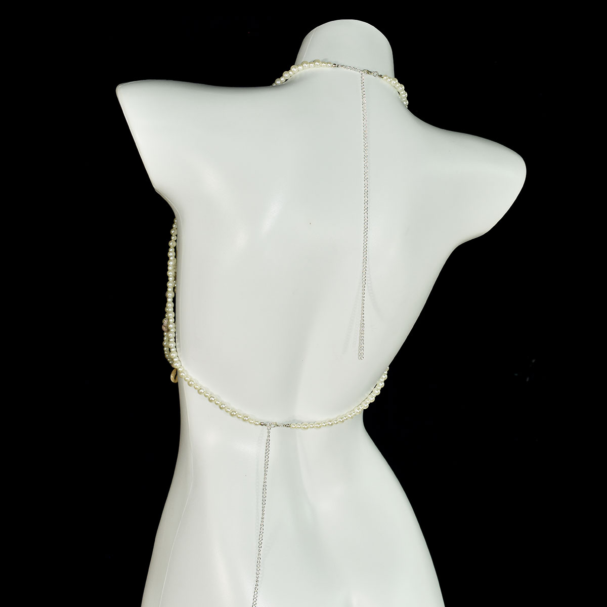 Moda imitação de pérola sutiã  - Body Jewelry Bra avaliação e preço