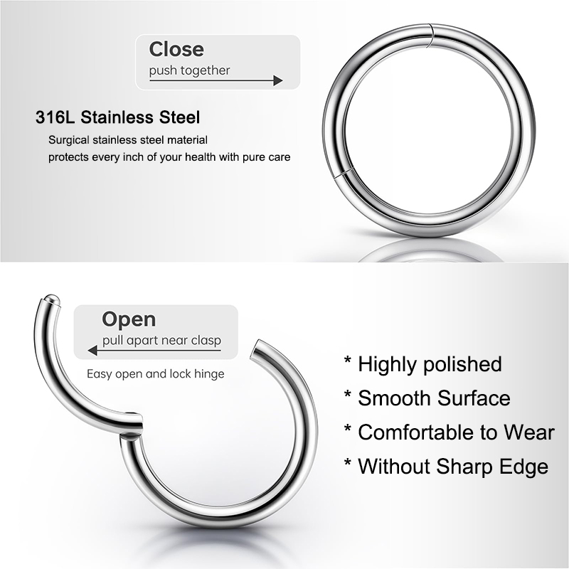 Argolas Articuladas Clicker de - Body Jewelry Surgical Steel avaliação e preço