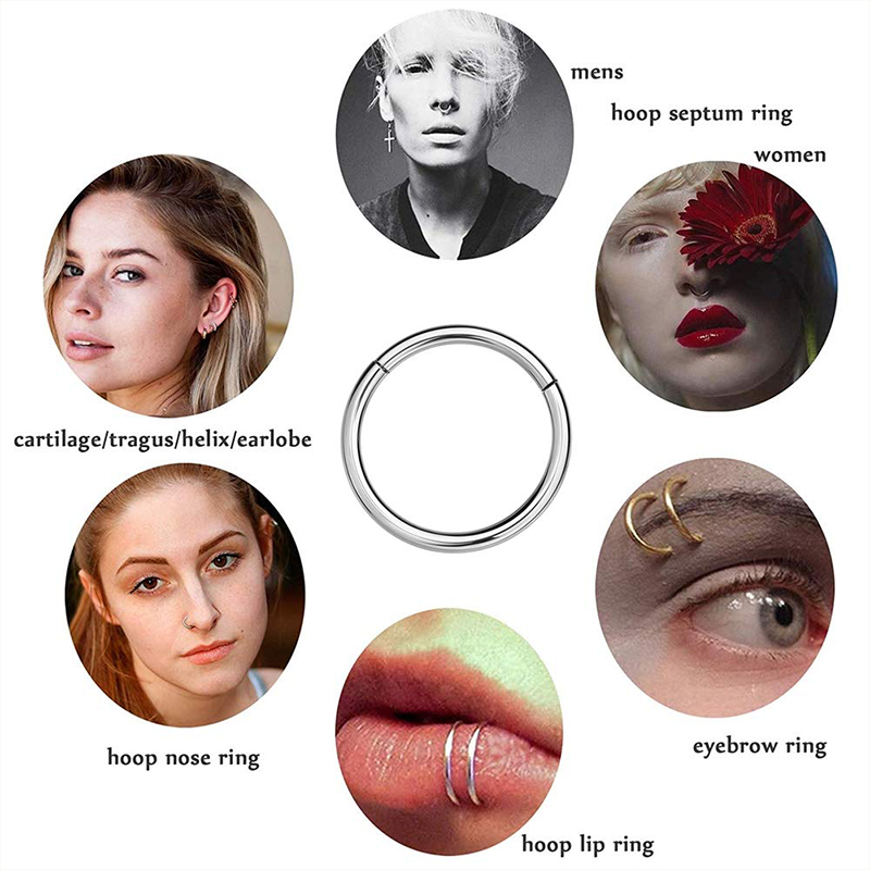 Argolas Articuladas Clicker de - Body Jewelry Surgical Steel avaliação e preço