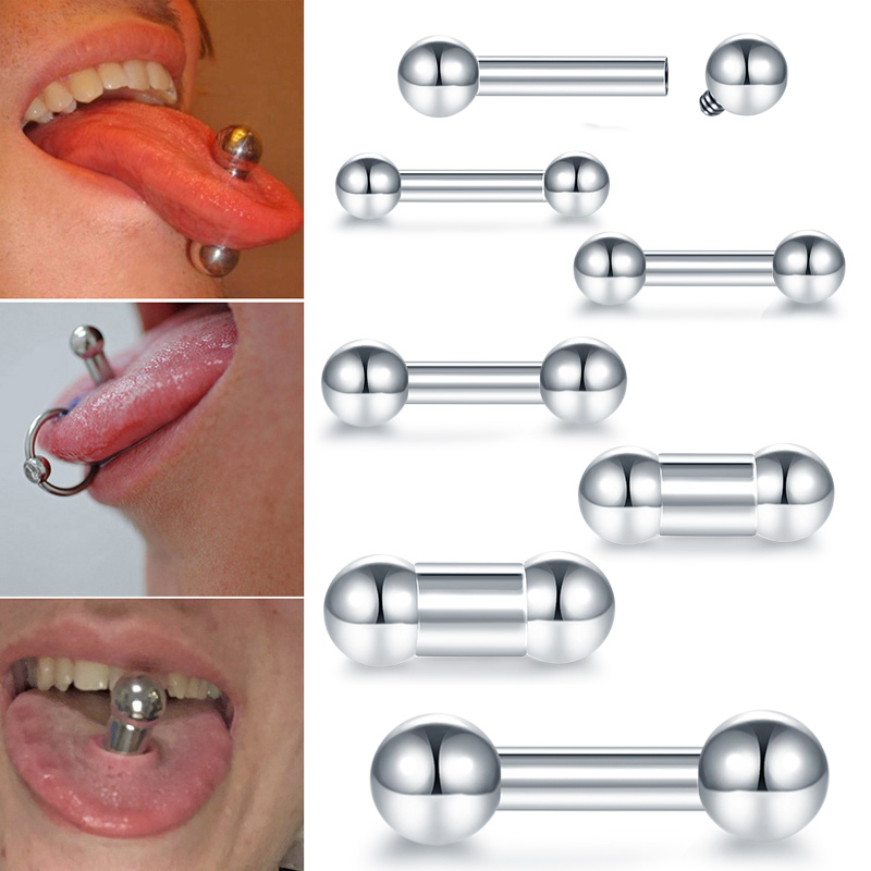 Genital Straight Barbell Aço P - Tongue Barbell Straight avaliação e preço