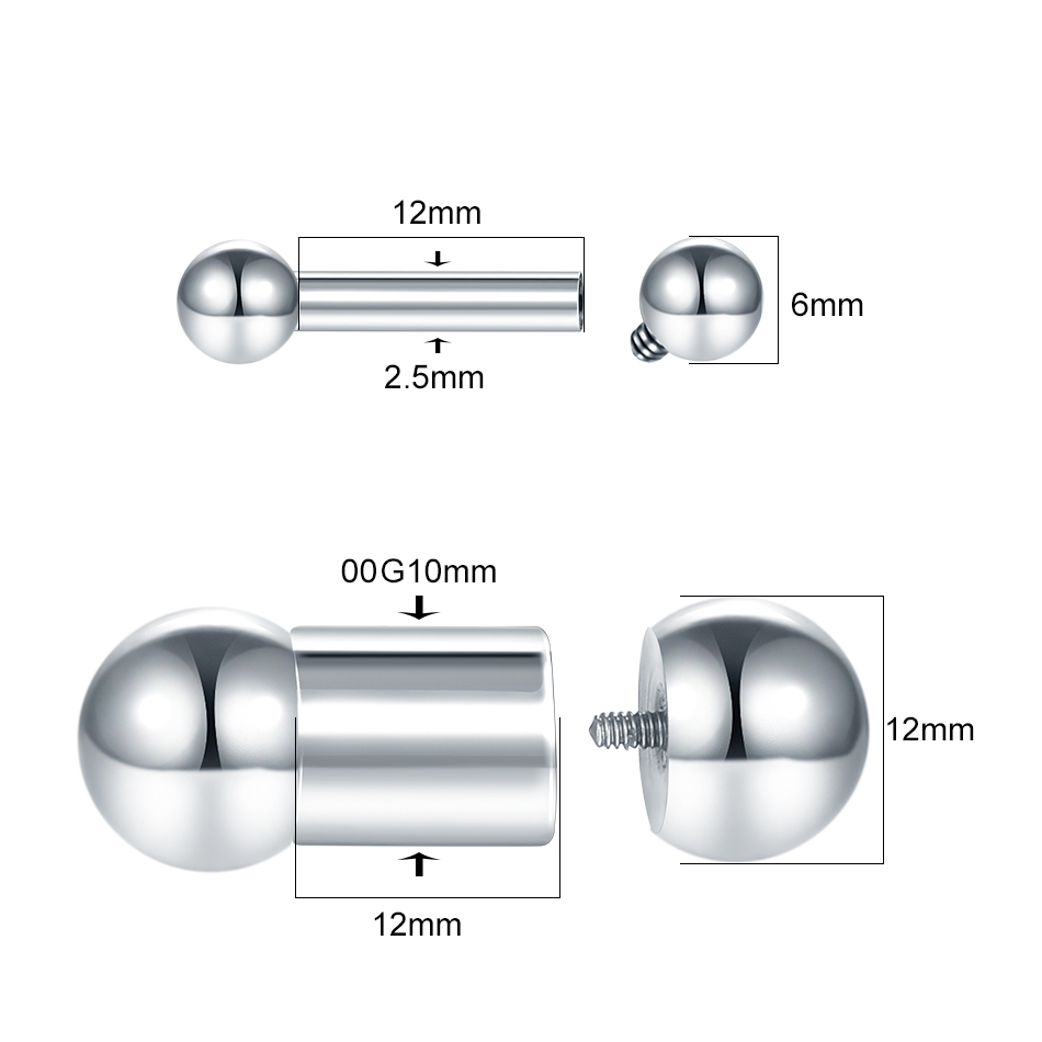 Genital Straight Barbell Aço P - Tongue Barbell Straight avaliação e preço