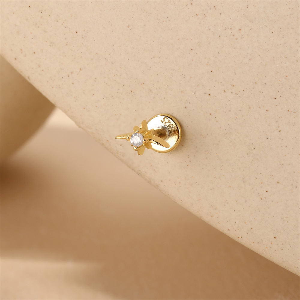Aide 925 prata esterlina orelh - Body Jewelry Earrings avaliação e preço