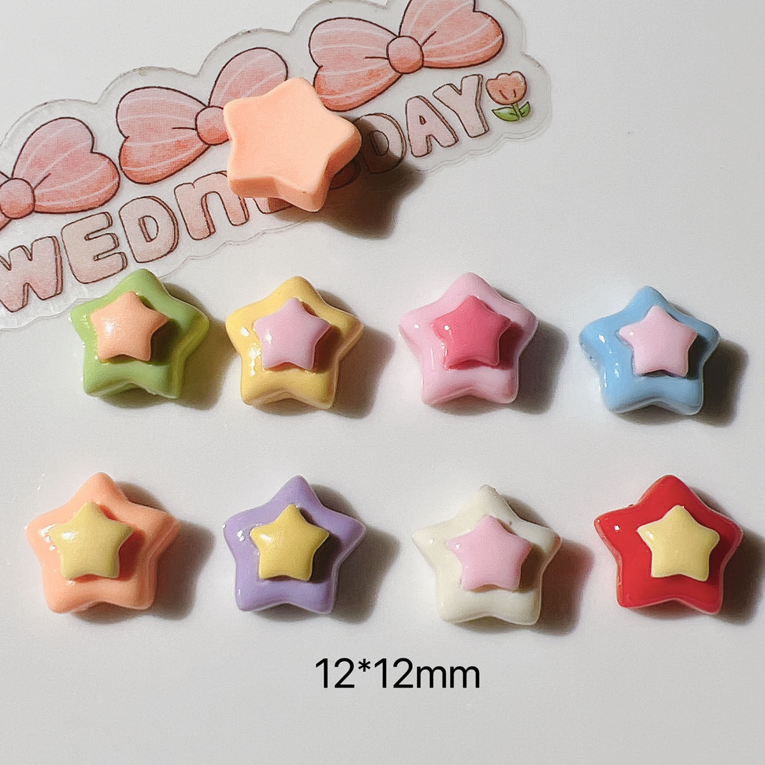 30Pcs Mini Dupla Camada Estrel - Star Flat Back avaliação e preço