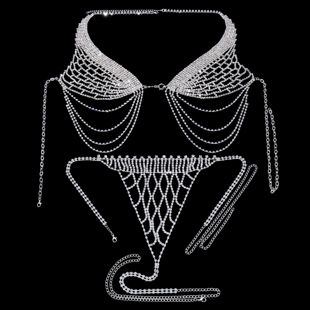 Stonefans-Conjunto de Sutiã e  - Body Jewelry Bra avaliação e preço