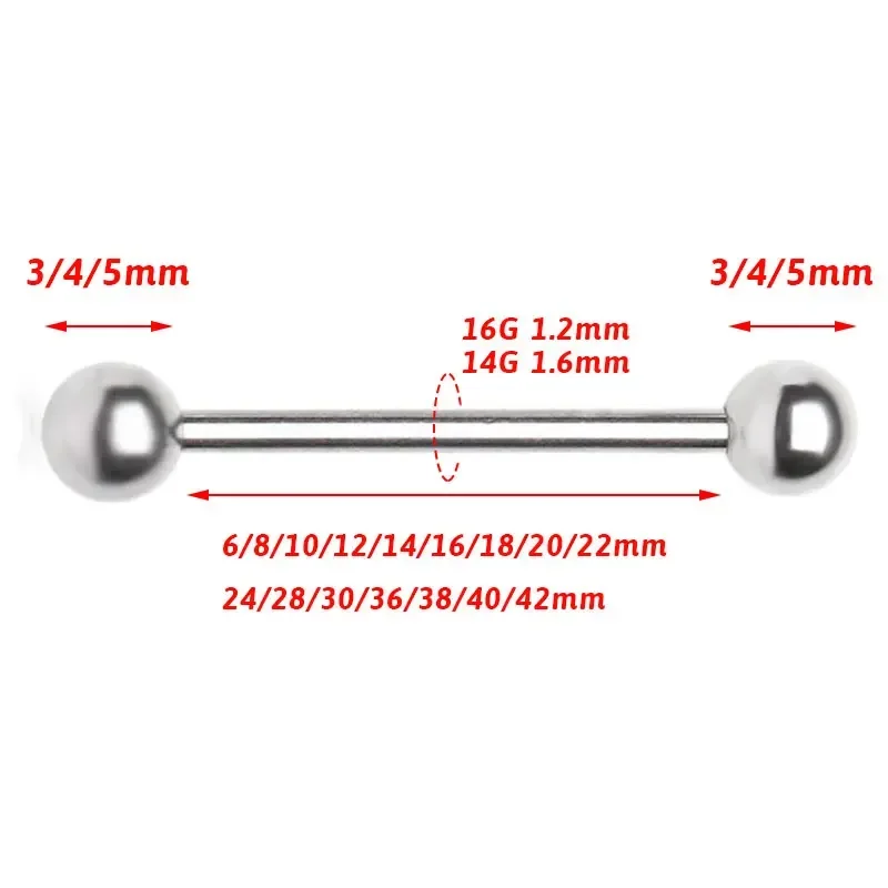1/10 peças f136 grau de implan - Tongue Barbell Straight avaliação e preço