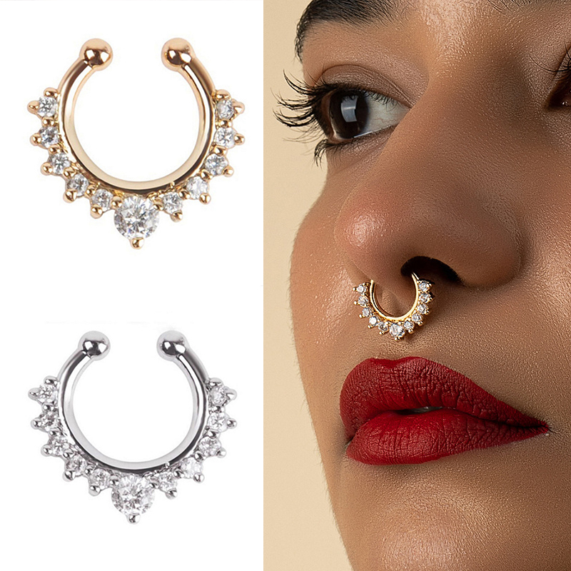 U-Forma Anéis Nariz Falso e St - Body Jewelry Earrings avaliação e preço