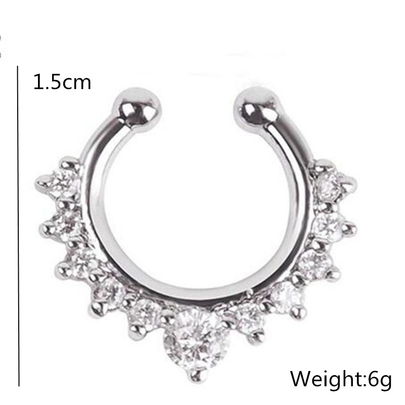 U-Forma Anéis Nariz Falso e St - Body Jewelry Earrings avaliação e preço