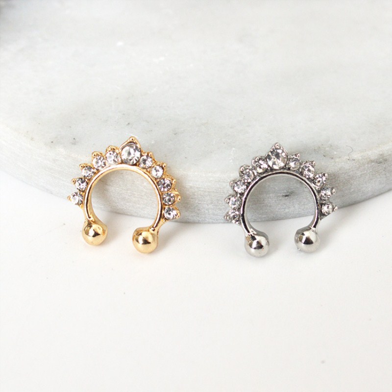 U-Forma Anéis Nariz Falso e St - Body Jewelry Earrings avaliação e preço