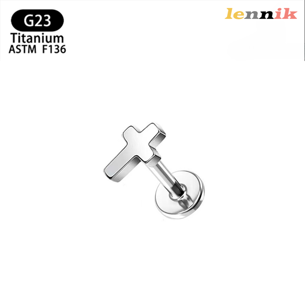 LENNIK F136 Liga de Titânio Cr - Body Jewelry Earrings avaliação e preço