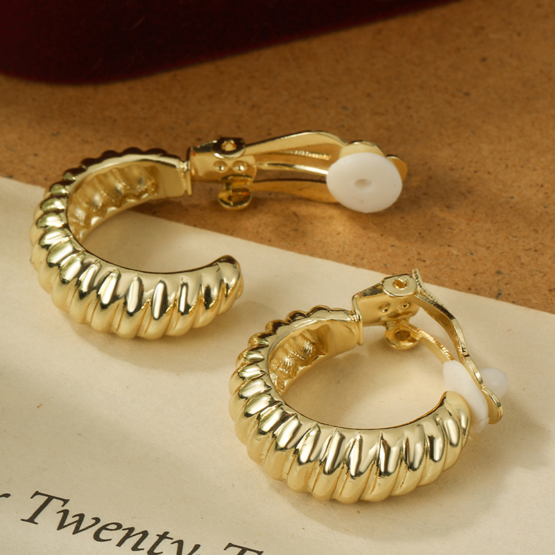 Brincos Clip-On de Aço Inoxidá - Body Jewelry Gold avaliação e preço