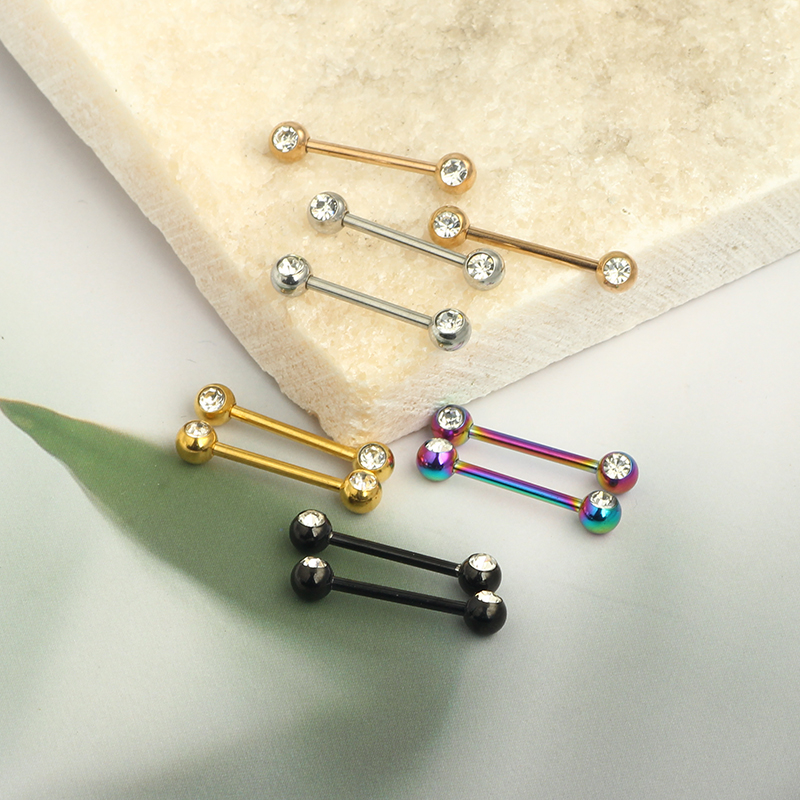 Atacado anéis de língua de cri - Tongue Barbell Straight avaliação e preço