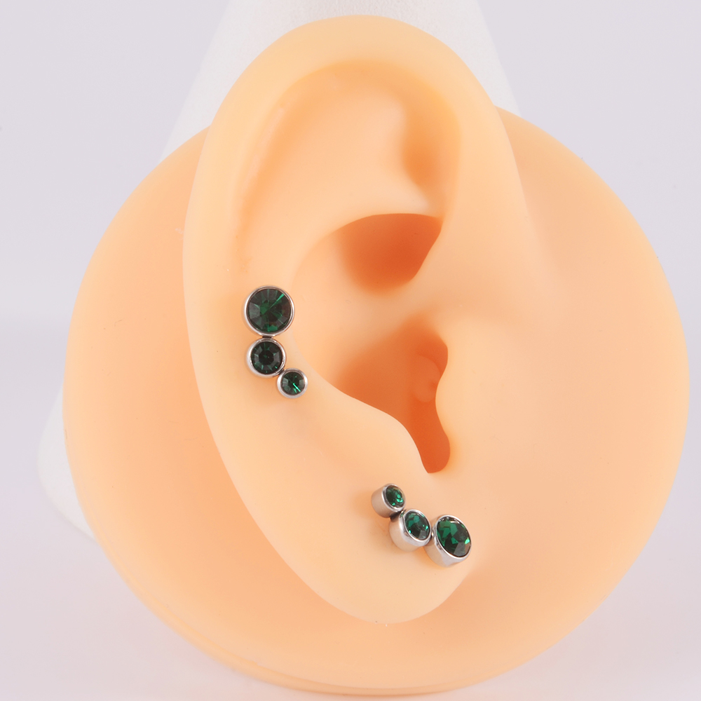 2 pçs 361 aço cirúrgico crista - Body Jewelry Surgical Steel avaliação e preço