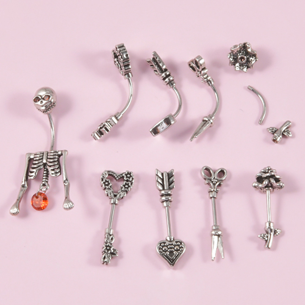 1pc aço cirúrgico do vintage e - Body Jewelry Surgical Steel avaliação e preço