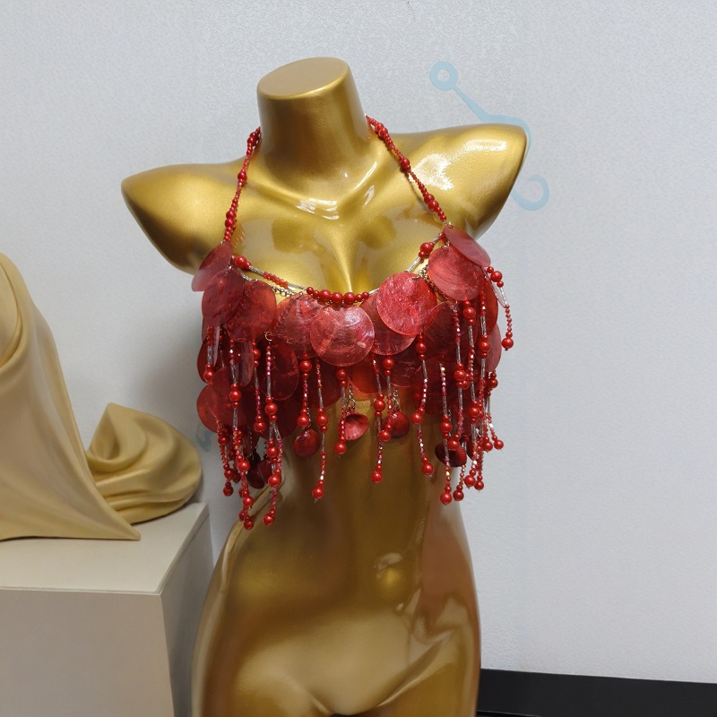 Feito à mão brilhante sereia t - Body Jewelry Bra avaliação e preço