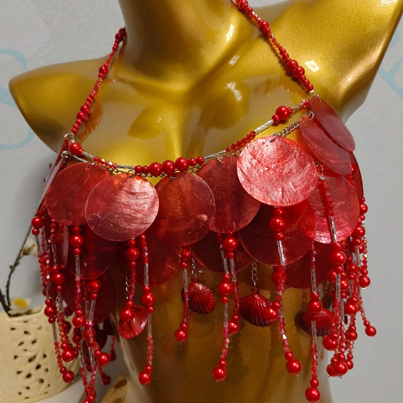 Feito à mão brilhante sereia t - Body Jewelry Bra avaliação e preço