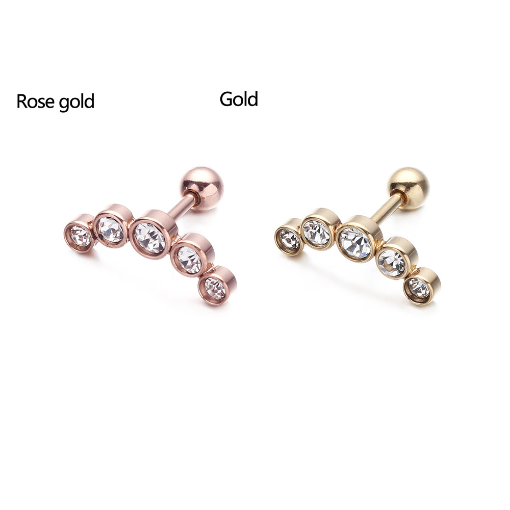 1 Peça Brinco de Barra de Aço  - Body Jewelry Earrings avaliação e preço