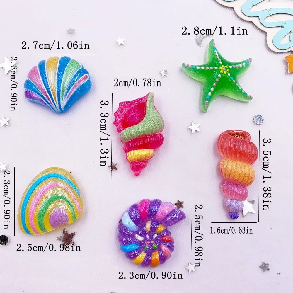 6 Peças de Resina Kawaii com D - Star Flat Back avaliação e preço