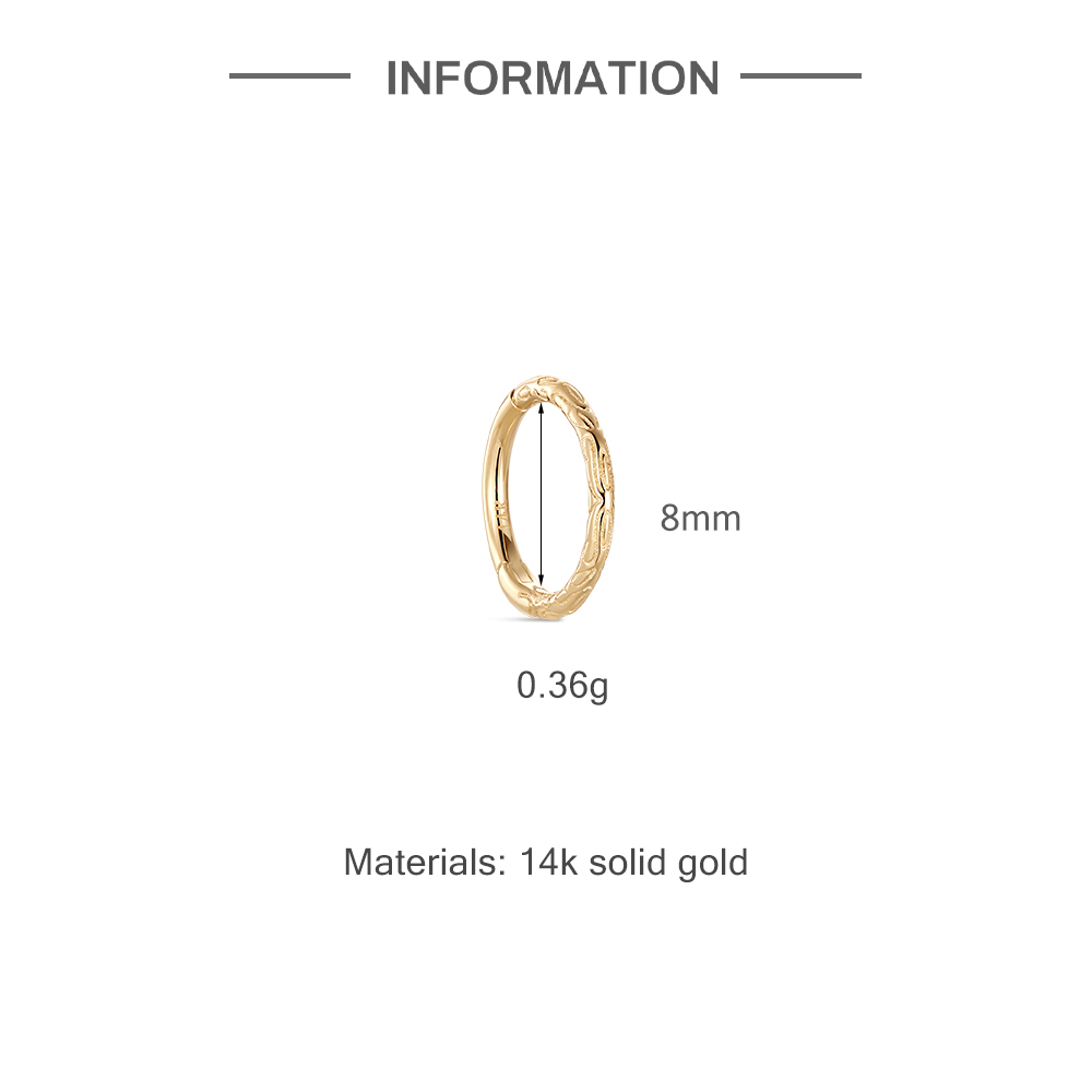 Brinco de ouro maciço 14K CANN - Body Jewelry Earrings avaliação e preço