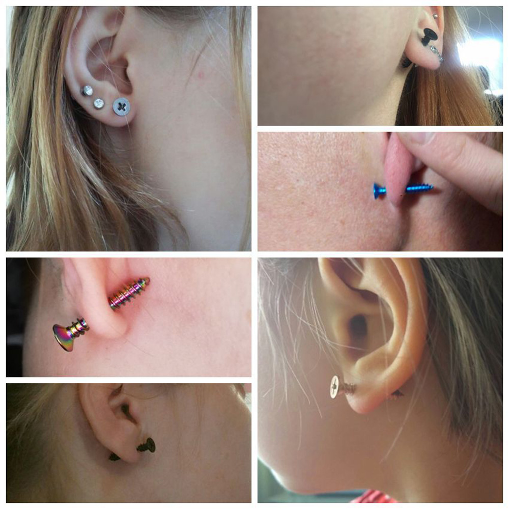 2 pçs de aço cirúrgico pico tr - Body Jewelry Surgical Steel avaliação e preço