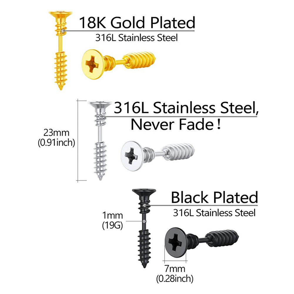 2 pçs de aço cirúrgico pico tr - Body Jewelry Surgical Steel avaliação e preço