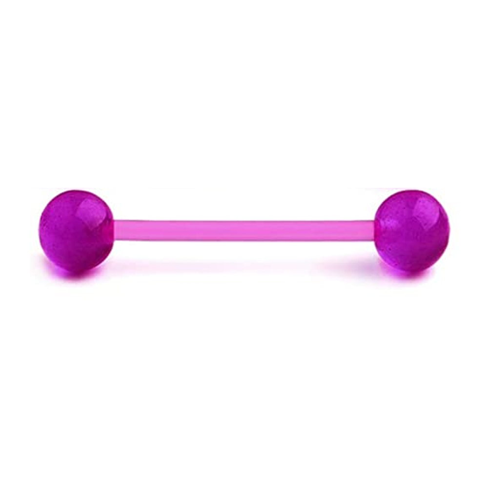 Anéis de língua de mamilo, bar - Tongue Barbell Straight avaliação e preço