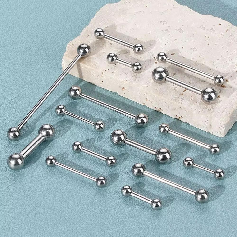 1PC aço inoxidável reta Barbel - Tongue Barbell Straight avaliação e preço
