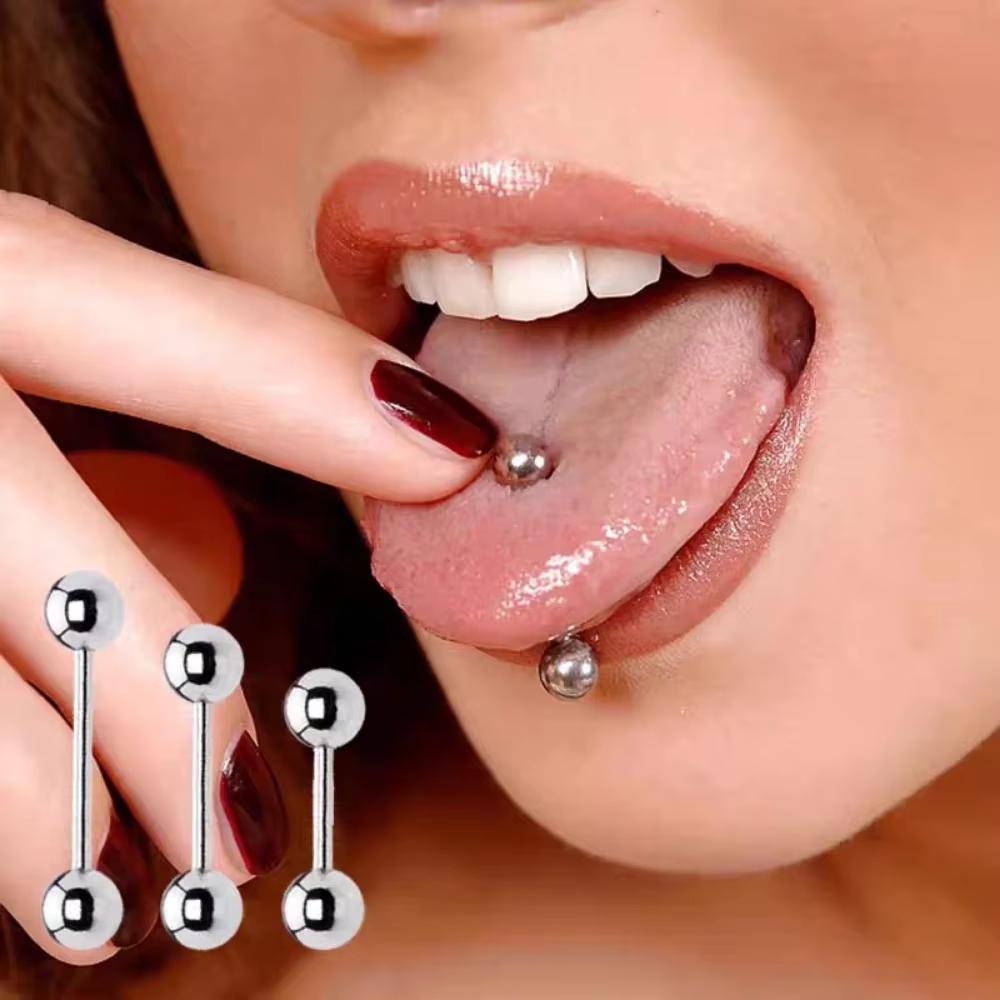 1PC aço inoxidável reta Barbel - Tongue Barbell Straight avaliação e preço