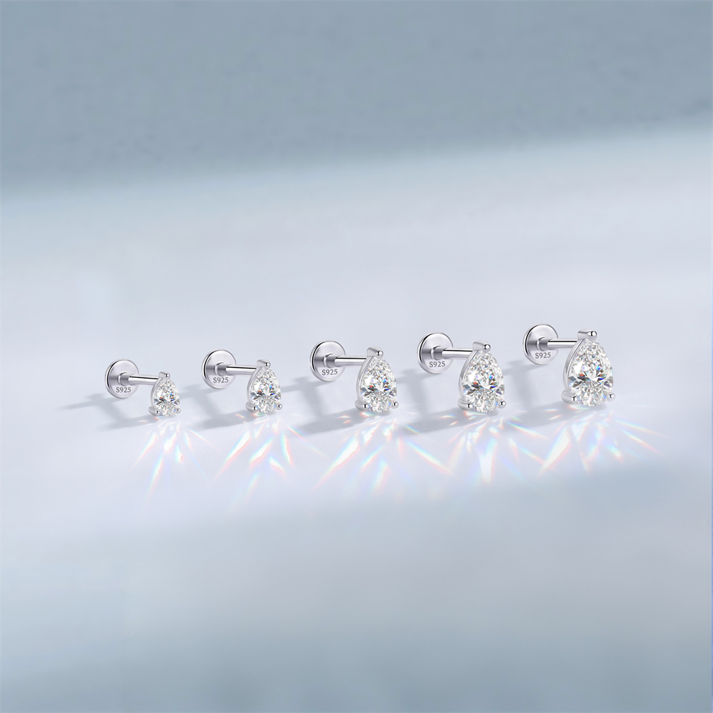 Brinco Clássico de Moissanite  - Body Jewelry Earrings avaliação e preço