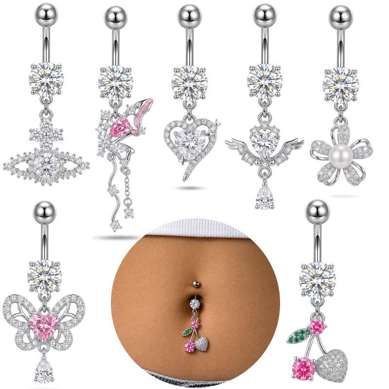 1 Peça Piercing de Umbigo Requ - Body Jewelry Surgical Steel avaliação e preço
